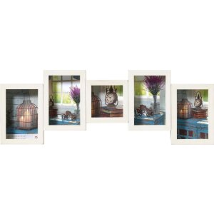 Walther Galerierahmen Rustic 4 Fotos 10x15 cm und 10x10...