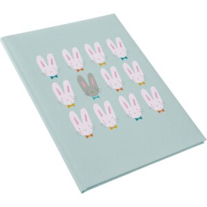 Goldbuch Babytagebuch Cute Bunnies Blue 21x28 cm 44 illustrierte Seiten