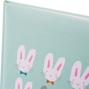 Goldbuch Babytagebuch Cute Bunnies Blue 21x28 cm 44 illustrierte Seiten