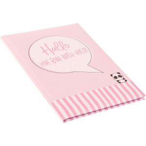 Goldbuch Babytagebuch Ich bin neu hier rosa 21x28 cm 44 illustrierte Seiten