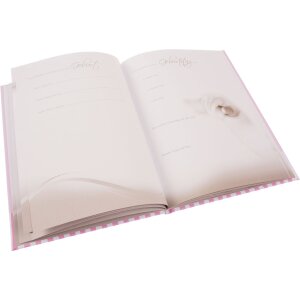 Goldbuch Babytagebuch Ich bin neu hier rosa 21x28 cm 44 illustrierte Seiten