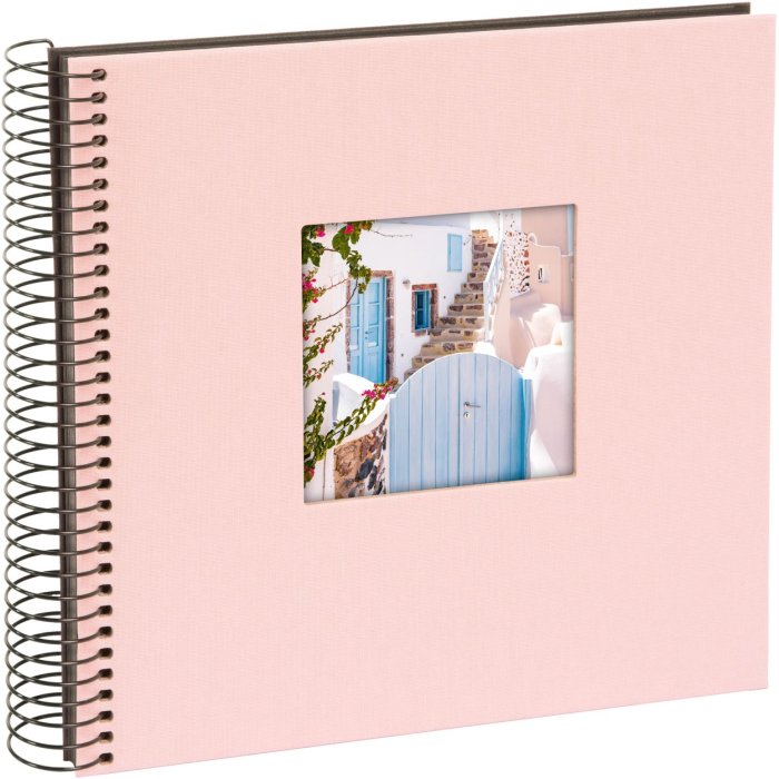 Goldbuch Spiralalbum Bella Vista rosé 20x20 cm 40 schwarze Seiten