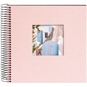 Goldbuch Spiralalbum Bella Vista rosé 20x20 cm 40 schwarze Seiten