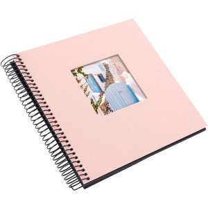 Goldbuch Spiralalbum Bella Vista rosé 20x20 cm 40 schwarze Seiten