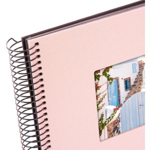 Goldbuch Spiralalbum Bella Vista rosé 20x20 cm 40 schwarze Seiten