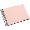 Goldbuch Spiralalbum Bella Vista rosé 24x17 cm 40 schwarze Seiten