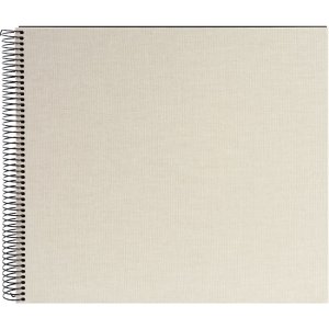 Goldbuch Spiralalbum Bella Vista sandgrau 35x30 cm 40 schwarze Seiten