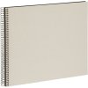 Goldbuch Spiralalbum Bella Vista sandgrau 35x30 cm 40 schwarze Seiten