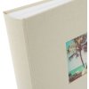 Goldbuch Fotoalbum Bella Vista sandgrau Leineneinband 100 weiße Seiten 30x31 cm