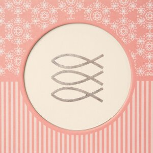 Goldbuch Fotobuch Konfirmation Mandala koralle, 24,5 x 19,5 cm, weiß