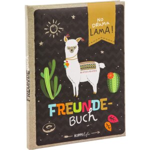 Goldbuch Freundebuch HAPPYlife Lama 15x21 cm 88 Seiten...