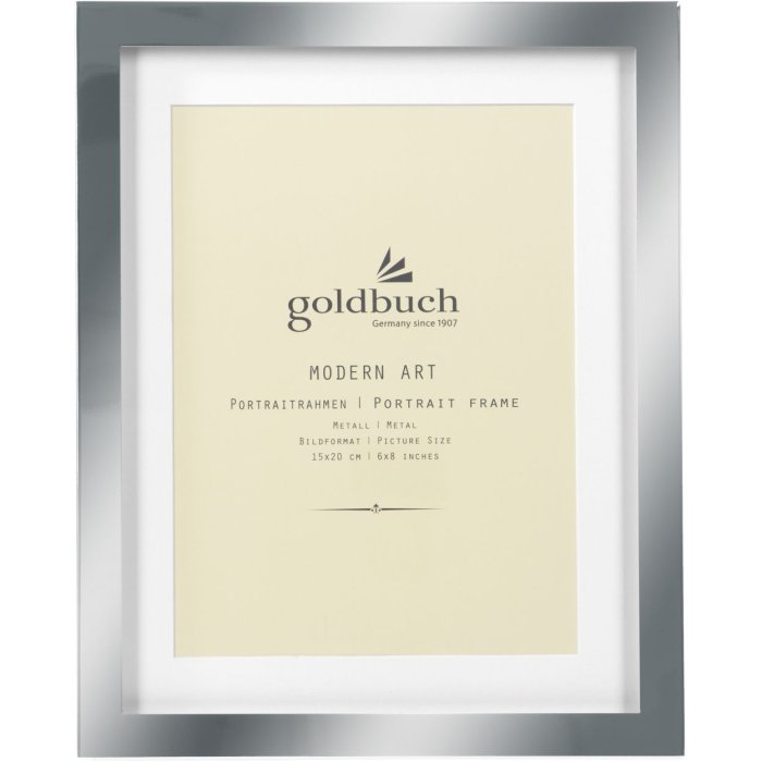 Goldbuch Metall-Fotorahmen Modern Art 15x20 cm silber glänzend