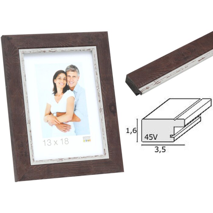Deknudt Bilderrahmen braun Kunststoff S45VY2, braun, Einheitsgröße