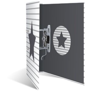 Herma Motivordner A4 Stars Weiß gestreift