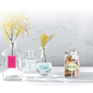 Herma HOME Beschriftungsetiketten 52x82 mm Blau-Grün ablösbar