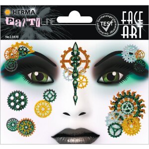 Herma FASHIONLine Face Art Sticker Steampunk Marie selbstklebend hautfreundlich
