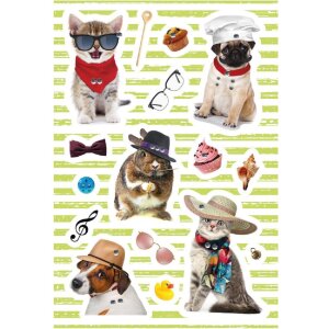 Herma MAGIC Sticker Dog & Cat Style Jewel, 16...