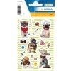 Herma MAGIC Sticker Dog & Cat Style Jewel, 16 Stück, selbstklebend, Tiermotiv