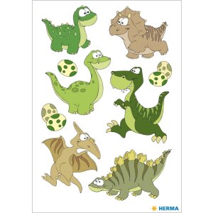 Herma MAGIC Sticker Dinokinder Wackelaugen, Farbe:...
