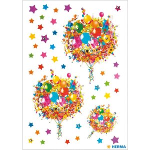 Herma MAGIC Sticker Blumenliebe mit Glitzersteinchen