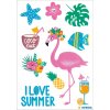 Herma MAGIC Sticker I love Summer mit Glitzersteinchen