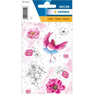 Herma DECOR Sticker Rosalia beglimmert, 2 Blatt mit 16...