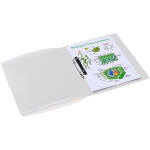 HERMA Ringbuch A4 transluzent weiß Polypropylen 260x320mm 1 Stück