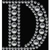 Herma FASHIONLine Crystal Sticker Buchstabe D silber 83x0 mm
