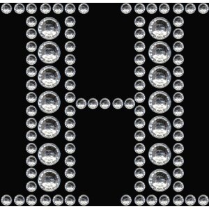 Herma FASHIONLine Crystal Sticker "H" silber...