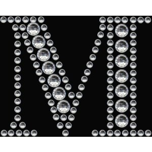 Herma FASHIONLine Crystal Sticker "M" in...