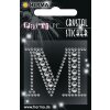 Herma FASHIONLine Crystal Sticker "M" in Silber, Gr. 83 x 0 mm