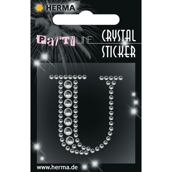 Herma FASHIONLine Crystal Sticker U Herma Crystal Sticker Silber 83x0 mm