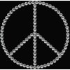Herma FASHIONLine Crystal Sticker Peace, weiß, 53 x 83 mm
