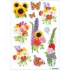 Herma DECOR Sticker Moderne Blumen, weiß, 30 Stück