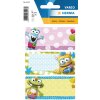 Herma VARIO Schuletiketten Kleine Monster, 76x35 mm, weiß, 9 Etiketten