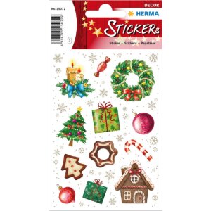 Herma DECOR Sticker Weihnachtszeit bunt Weihnachtsmotiv...