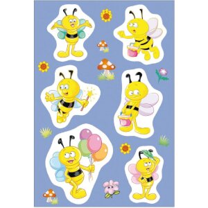 HERMA MAGIC Sticker Biene Willy Popup, farbenfroh mit...