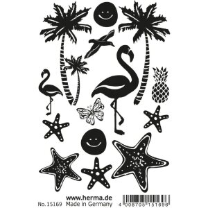 Herma FASHIONLine CLASSIC Tattoo Black Beach, Schwarz, 1...