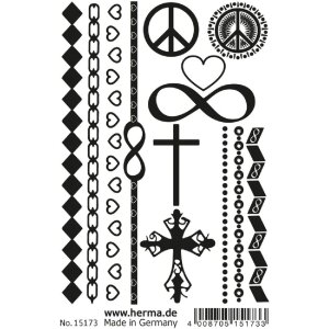 Herma FASHIONLine CLASSIC Tattoo Black Love schwarz, 1...