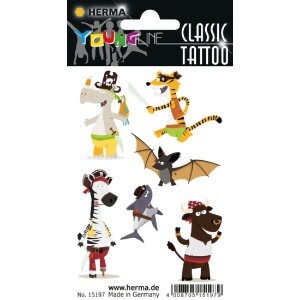 Herma FASHIONLine CLASSIC Tattoo Colour Piratentiere,...