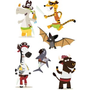 Herma FASHIONLine CLASSIC Tattoo Colour Piratentiere,...