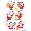 Herma DECOR Sticker Freund Nikolaus bunt Weihnachtsmotiv 3 Blatt 21 Stück