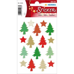 Herma DECOR Sticker Oh Tannenbaum bunt Weihnachtsmotiv 3...