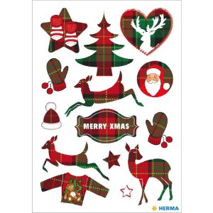 Herma DECOR Sticker My Dear Weihnachtsmotiv bunt 3 Blatt...