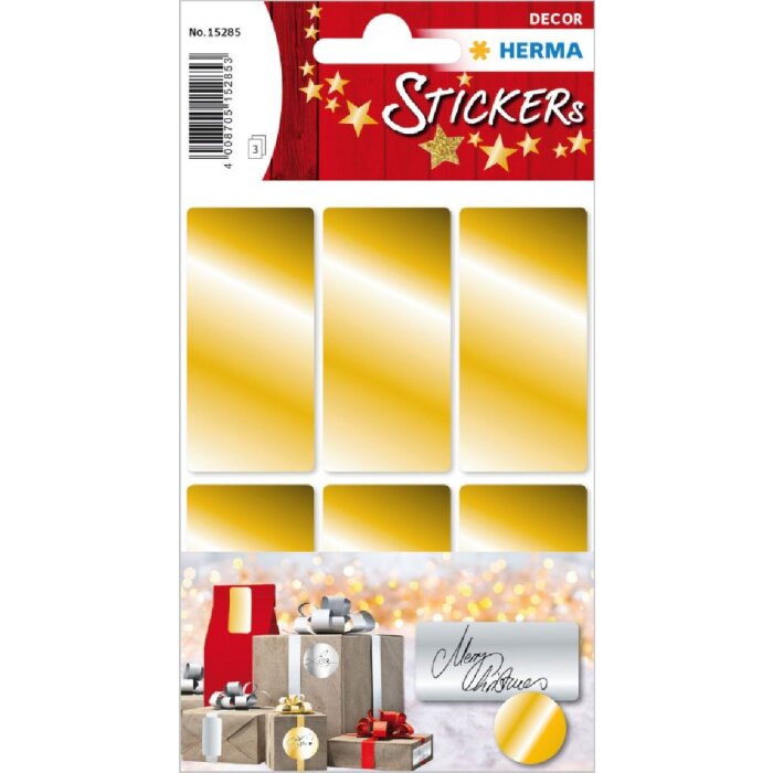 Herma DECOR Goldetiketten 26 x 54 mm 18 Stück
