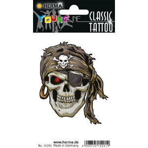 Herma FASHIONLine CLASSIC Tattoo Pirat XXL Schwarz...