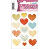 Herma MAGIC Sticker Golden Heart Goldprägung 13 Stück
