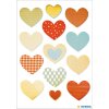 Herma MAGIC Sticker Golden Heart Goldprägung 13 Stück