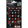 Herma FASHIONLine Glam Rocks Diamonds Red & Silver 1 Blatt 28 Stück