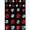 Herma FASHIONLine Glam Rocks Diamonds Red & Silver 1 Blatt 28 Stück